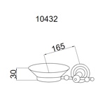 Мыльница Boheme Brilliante 10432- фото2