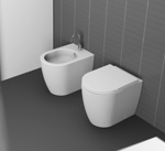 Биде напольное пристенное Cielo Smile SMBID- фото2