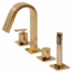 Смеситель на борт ванны Migliore Alimatha ML.ALC-5755.DO/Золотой- фото