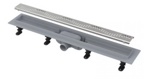 Водоотводящий желоб AlcaPlast APZ8 Simple, со стальной решеткой 55см- фото