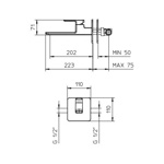 Рalazzani Mis встроенный смеситель для раковины, золото- фото2
