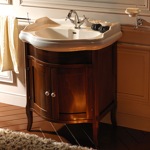 KERASAN Retro Комплект мебели 69 см с закругленным фасадом, цвет: noce- фото