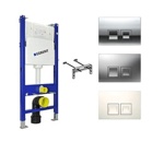 Инсталляция Geberit Plattenbau с кнопкой Delta 50 - 458.122.35.21