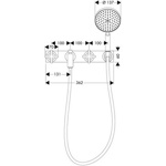 Смеситель для ванны Axor Citterio   - фото2