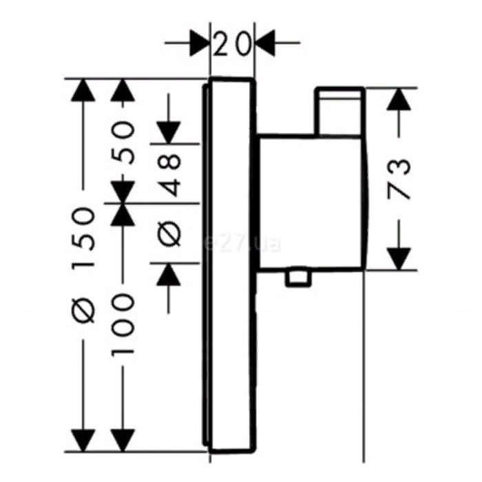 Hansgrohe ShowerSelect S Highflow   , : 