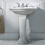 Devon&Devon Westminster Раковина 60х43.5 см, 1 отв., на пьедестале, цвет: белый- фото