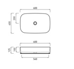 Раковина накладная 60 см Cielo Shui SHCOLAR60- фото3