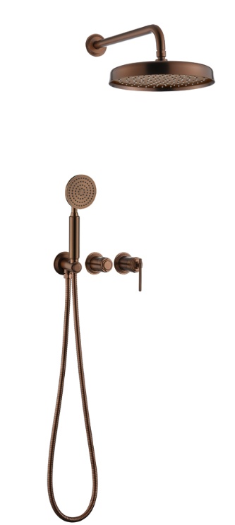 Душевая система скрытого монтажа Boheme ETERNA BRUSHED BRONZE 174-BRB- фото