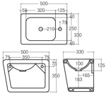 Раковина Althea Ceramica Design Outline 50 - фото2