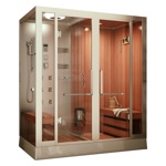 Душевая кабина с финской сауной FRANK F918 R/L 180x130