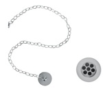 Пробка с цепочкой для раковины Burlington W1, цвет Хром- фото