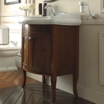 KERASAN Retro Комплект мебели 73см с закругленым фасадом, цвета: noce- фото