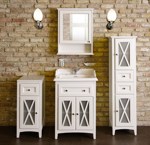 Шкафчик зеркальный Burlington EU4W белый- фото2