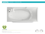 Акриловая ванна Aquatika Кинетика 170x80x61h- фото2