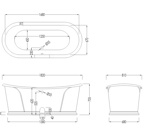 Devon&Devon Camelot Ванна 182х81хh71 см, чугунная, отдельностоящая- фото2