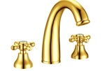 Смеситель для умывальника на 3 отверстия Boheme Tradizionale Oro .297- фото