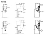 Писсуар настенный O.Novo 7508- фото2