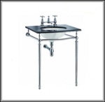 Гранитная столешница Burlington Sophia G7 2TH Sophia + T49A CHR с подстольем цвета хром- фото