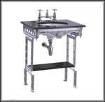 Гранитная столешница Burlington Sophia G7 2TH Sophia + G12 + T38 ALU с подстольем алюминий- фото