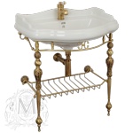 Консоль напольная с решеткой Migliore 73см хром