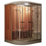 Душевая кабина с финской сауной FRANK F915 R/L 150x150
