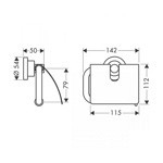 Axor Citterio Держатель для бумаги- фото2