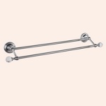 Полотенцедержатель двойной 60 см TW Crystal TWCR012cr/sw