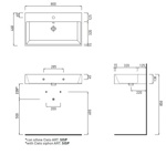 Раковина подвесная/накладная 80 см Cielo Smile SMLAA80- фото3
