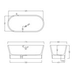 Devon&Devon Fusion Ванна из минерального литья отдельностоящая 1770х820хh640мм, цвет: белый- фото4