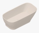 Ванна из камня Radostone Ernica Stone Surface 1700 х 720 х 580 мм кремовый матовый- фото