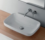 Kerasan Tribeca Раковина встраиваемая/накладная 60х38см, без отверстия под смеситель, цвет: белый- фото3