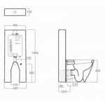 Simas Bohemien унитаз напольный 36,5х53,5, цвет белый с бачком , фурнитура хром- фото2