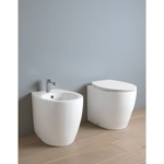 Artceram STEP Унитаз напольный приставной 36х51 см, слив универсальный, с креплениями, цвет белый.- фото2