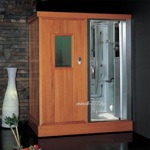 Душевая кабинка с гидромассажем + финская сауна EAGO DS-201 размером 1810x1210x2220 мм  ПРАВАЯ