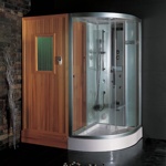 Душевая кабинка с гидромассажем + финская сауна EAGO DS-202  1800x1200x2220 мм  левая
