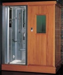 Душевая кабинка с гидромассажем + инфракрасная сауна EAGO DS-204 L размером 1810х1210х2220 мм