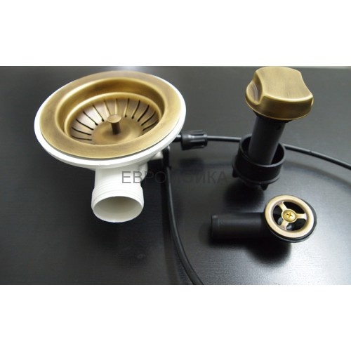 СЛИВ ДЛЯ КУХОННОЙ МОЙКИ С ПЕРЕЛИВОМ D-90СМ ML.RIC-10.130- фото2