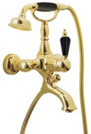 Смеситель для ванны (душевой комплект) Boheme Tradizionale Nero Gold 253 - фото
