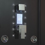 Гидромассажная  кабина DZ1003 F12  120х90х223 см ЧЕРНОЕ СТЕКЛО- фото3