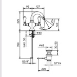 Palazzani Porter смеситель для биде хром- фото3
