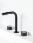 Смеситель на столешницу Boheme PRESTIGE на 3 отв. BLACK- фото