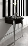 KERASAN Retro Консоль с черной раковиной 73см, цвета консоли: nero/cromo.- фото