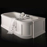 Devon&Devon President Ванна из минерального литья правый вариант 181x84,5xh56 см, Dx, цвет: белый- фото