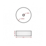 Artceram MILLERIGHE Раковина накладная 44 см, без отв под смеситель, без слив перелива, цвет белый- фото4