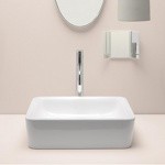 GSI Sand Накладная раковина без перелива 50*38*14см, цвет белый- фото