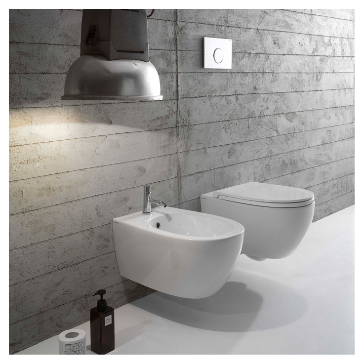 Биде подвесное 54x36 Globo 4ALL MDS09.BI 
