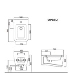 Биде подвесное Cielo Opera Quadro OPBSQ- фото2