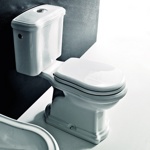 Унитаз моноблок Kerasan Retro 1013 слив в стену - фото