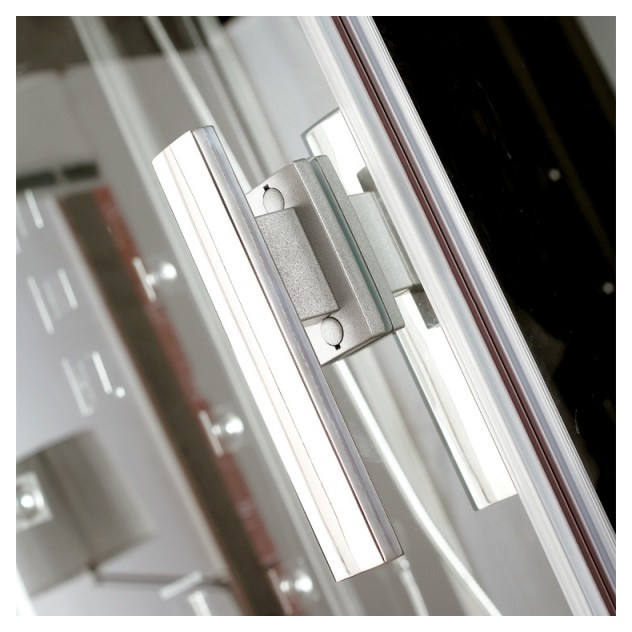 Гидромассажная  кабина EAGO DZ961F8 150х90 левая  БЕЛОЕ СТЕКЛО- фото2