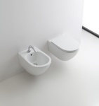 Kerasan Aquatech Унитаз подвесной,безободковый,55х36.5см, цвет: белый- фото4